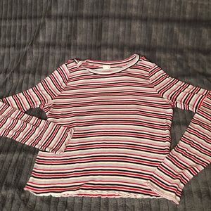 Garage striped long sleeve shirt